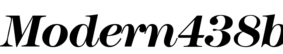 Modern438 Bold Italic Yazı tipi ücretsiz indir